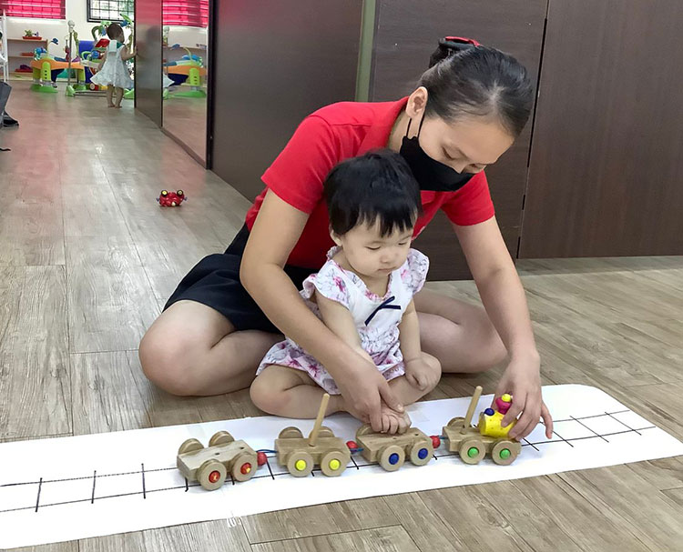 Childcare learning environment at Pink Tower