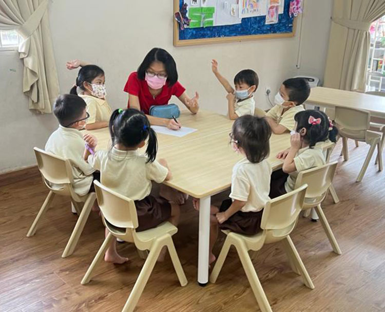 Pink Tower team and childcare environment